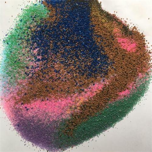 Tinplate Coil Beaded Glass - Colorful beauty advanced dyeing sand – Aobang