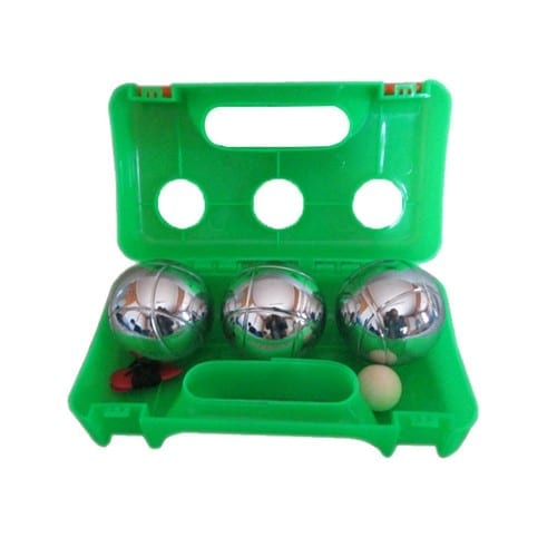 Military Color Steel Handmade Marble Chess Set - Boule set in plastic box – Aobang
