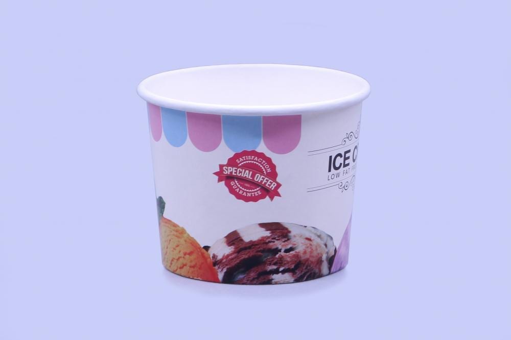 Discount wholesale 4 Ounce Paper Cups - Nice design ice cream paper cup – Aobang