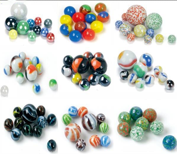 Safety opaque glass marbles for children