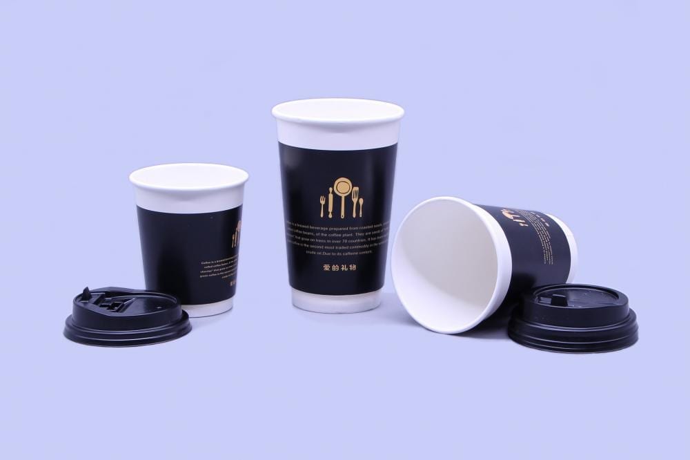PriceList for Nano Glass Beads - Double wall paper cup for hot coffee – Aobang detail pictures