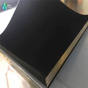 3mm Black embossed rigid vacuum forming PVC plastic board/sheet