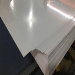 White high gloss pvc sheet for printing