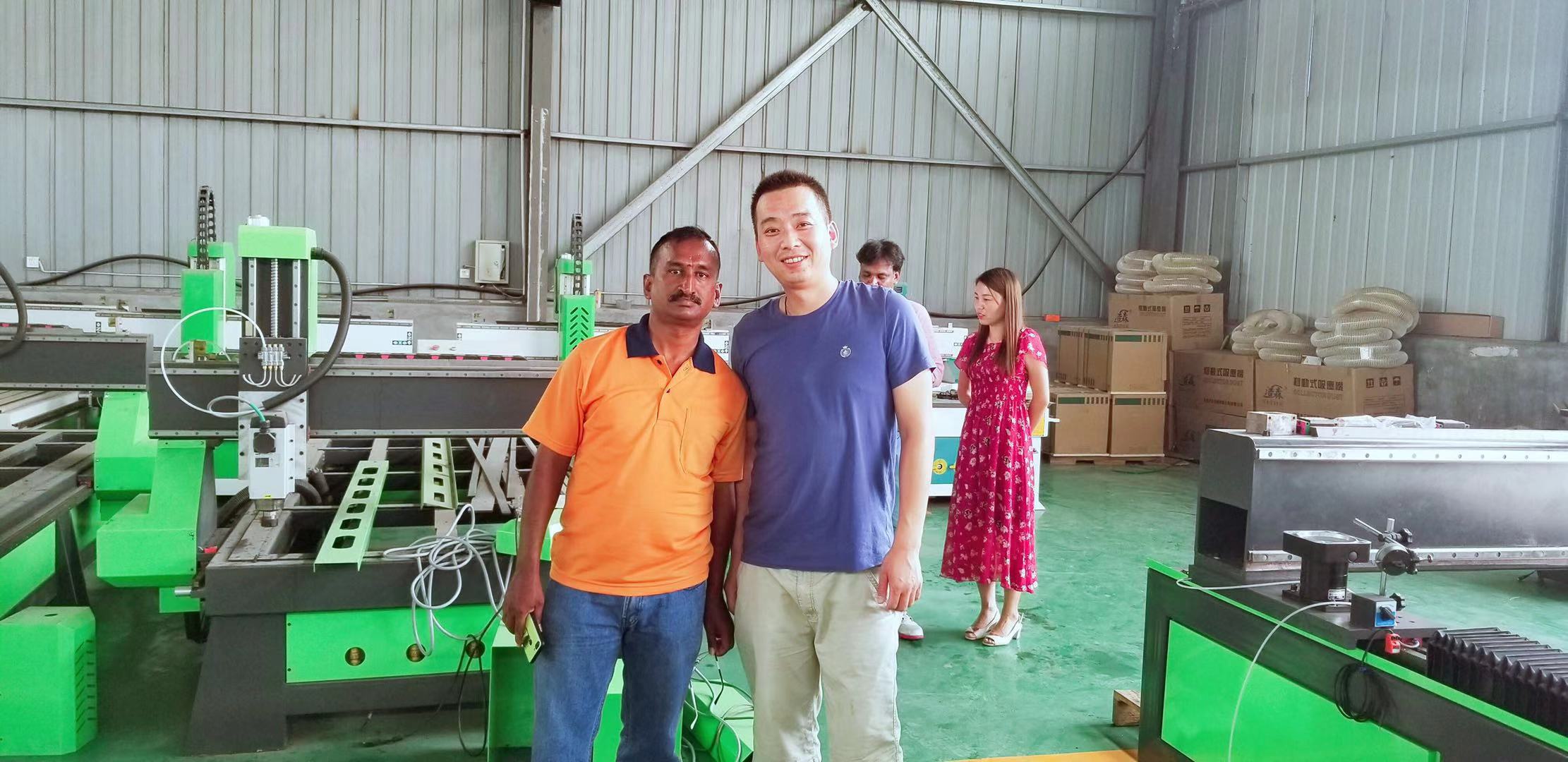 27,July,2019,Indian customers come to our factory