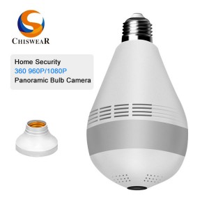Best Home Security CCTV System 360 Panoramic Camera 1080P LED Light Bulb Camera With Night Vision