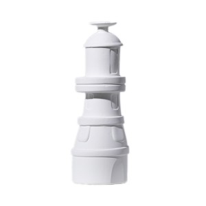 Lighthouse-shaped Art Creative Hand made White Ceramic Candle holder