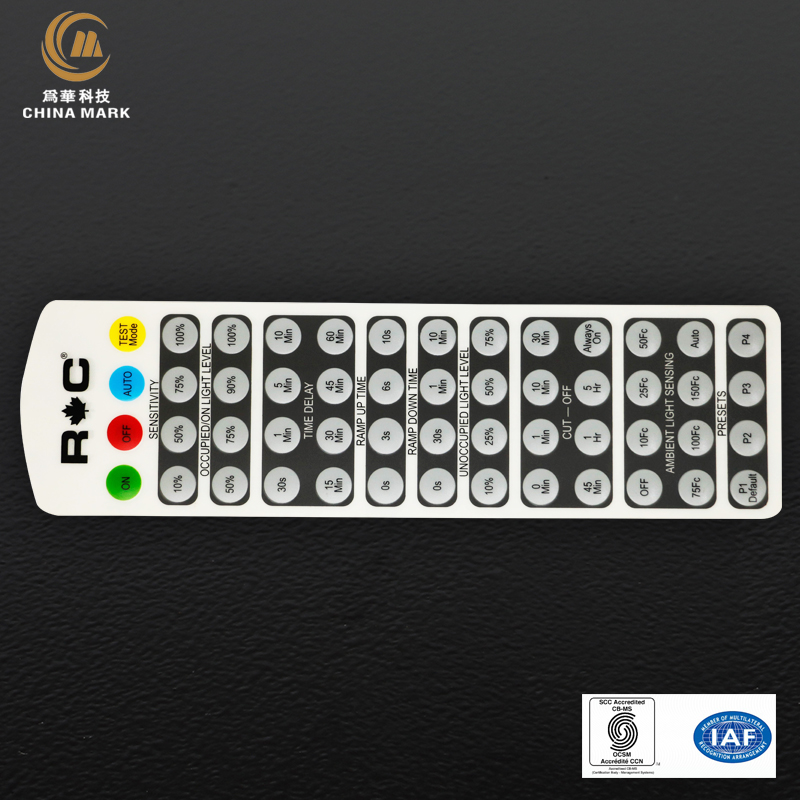 High Quality for Company Logo Plate - PC nameplates,Panel for remote controller | CHINA MARK – Weihua