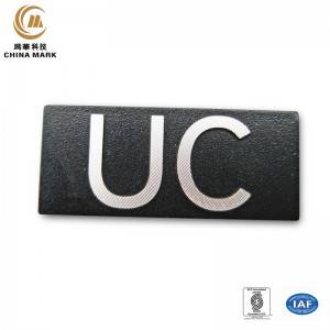 Custom metal logo tags China manufacturers | WEIHUA