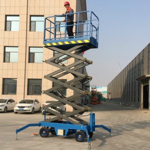 10m factory mobile scissor lift aerial work platform with CE