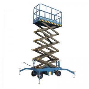 10m factory mobile scissor lift aerial work platform with CE