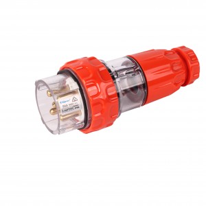 IP66 industrial 5round pin plug 40A C66P540
