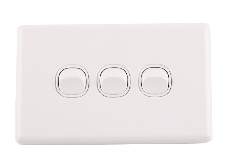 Australia 3gang wall switch 250V 16A switch DS605 Horizontal Featured Image