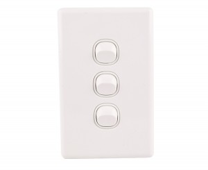 Australia market 3gang light switch 250V 16A Wall switch Vertical DS605V