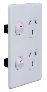Top Suppliers Au Standard Saa New Type 10a Double Powerpoints Slimline Wall Switch And Socket