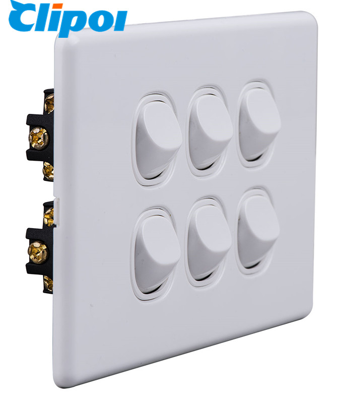 DS601S 250V 16A one gang Australia wall switch slimline led light switch