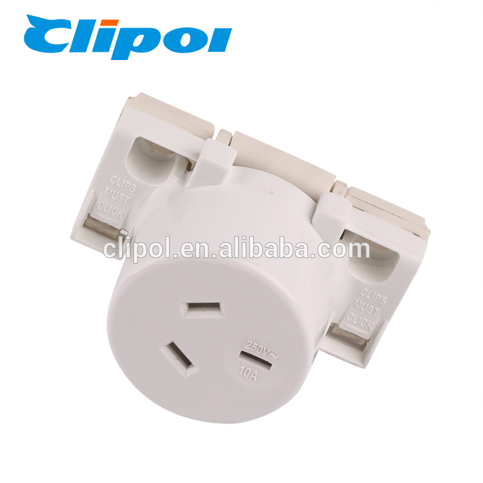 Factory Outlet quick connect outlet AS/NZS SAA Approved 250v 15A plug base single surface socket Featured Image