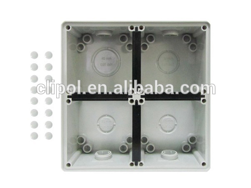 RCD cover PC 4gang Mounting Enclosure C66MEB4