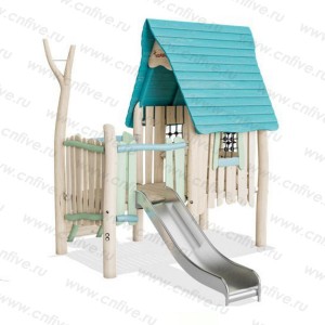 Outdoor playground CABIN in backyardLDX068-6