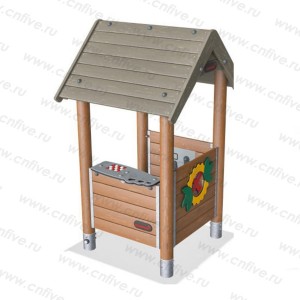 Outdoor playground CABIN for kidsLDX069-4