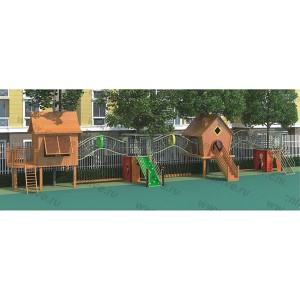 Personlized Products Playground Spring Rider - Wooden outdoor playground for school DFC306-3 – Five Stars