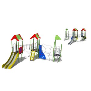 Factory Outlets Customized Playground - PE  outdoor playground in backyard LDX086-1 – Five Stars