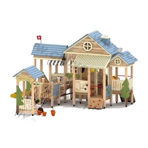 New Fashion Design for Children Ocean Them Naughty Castle - Wooden outdoor playground for shopping mall  DFC303-1 – Five Stars