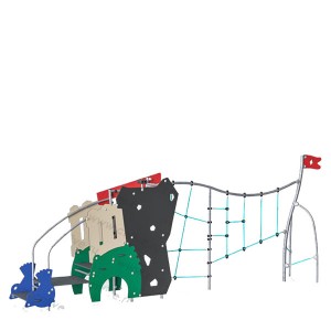 Factory wholesale Kids Outdoor Playground - PE outdoor playground in courtyardLDX079-1 – Five Stars