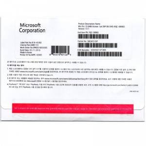 Microsoft Umakit ng 10 Pro 64bit Korean OEM Bersyon