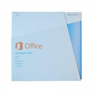 Microsoft Office 2013 Koo 1User mea hoʻonoho DVD a me Key Staff