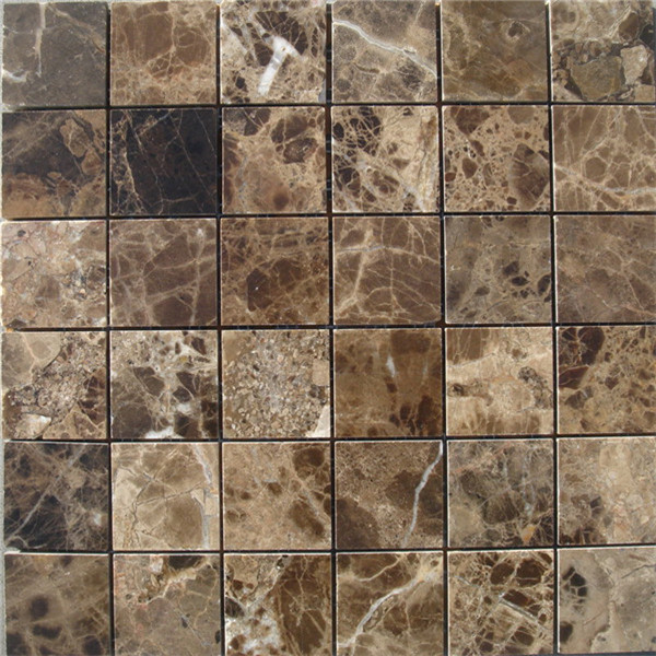 Short Lead Time for Slate Floor Prices -  CM501  Mosaic  Description Dark Emperador 49×49 Polished (Pack of 4) 305x305x8  – ConfidenceStone