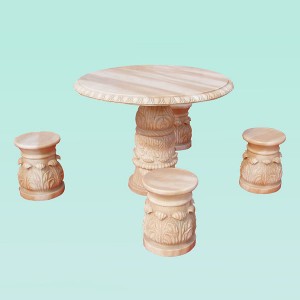 CC292 Marble Table And Stool