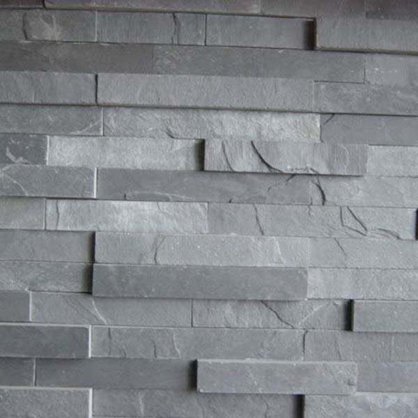 Manufacturing Companies for Copper Slate Tile - CW735 Black Cleft Stacked Stone – ConfidenceStone