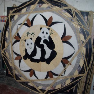 CP17 Flower Of Lily Panda Marble Pattern
