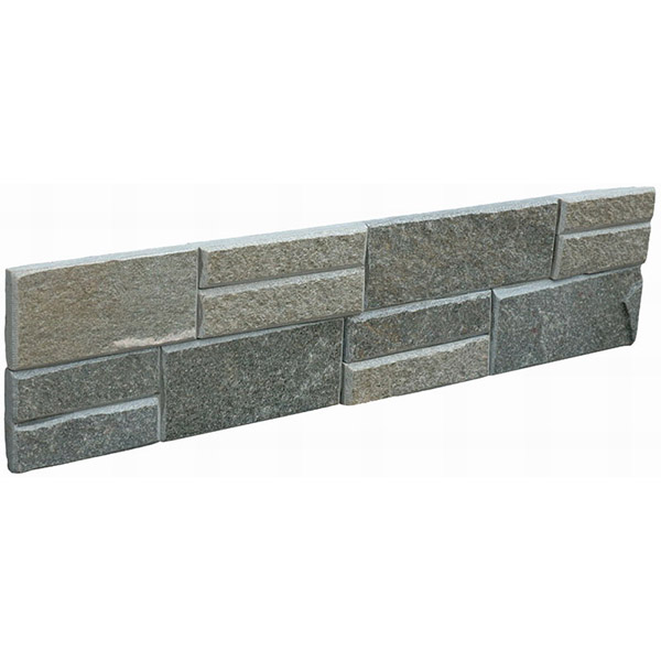 Good Quality Yellow Cleft Stacked Veneers - CW834 Green Flat Cultural Stone Wall Cladding – ConfidenceStone