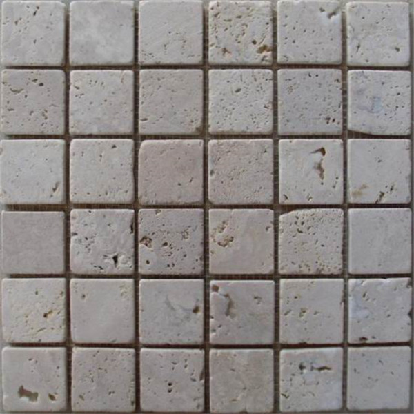Excellent quality Dark Grey Floor Tiles - CM508 Travertine Tumbled 49×49 – ConfidenceStone