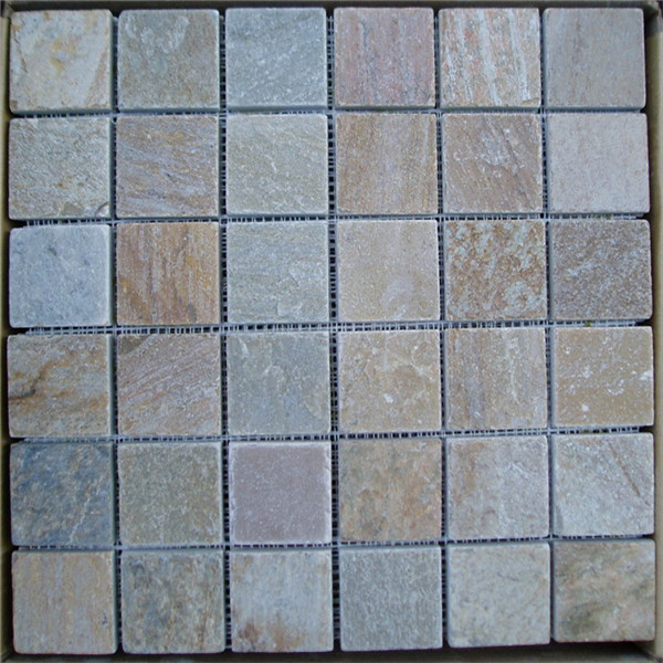 Factory Free sample Black Quartzite Outdoor - CM617 Quartzite Tumbled 49×49 – ConfidenceStone