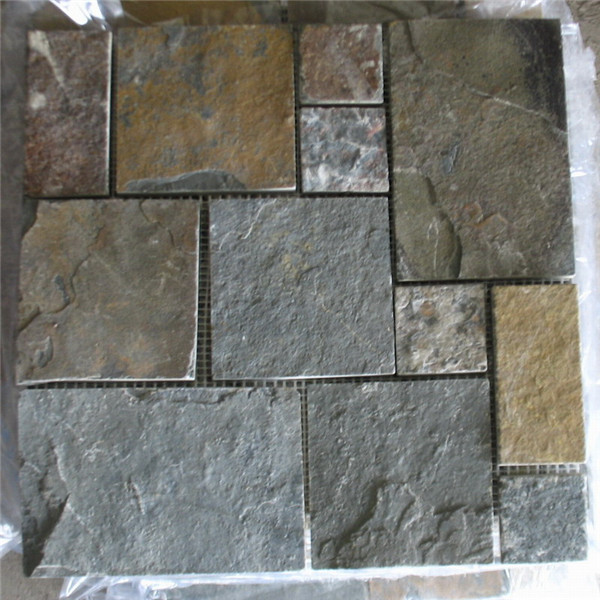 Short Lead Time for Vietnam Bluestone Honed - CM510  Mosaic  Cottage Slate Ashlar Large (Pack of 4) 305x305x10  – ConfidenceStone