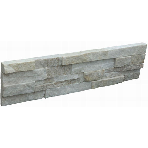 Short Lead Time for Honed And Matte - CW823 White Quartz Rough Stacked Stone – ConfidenceStone