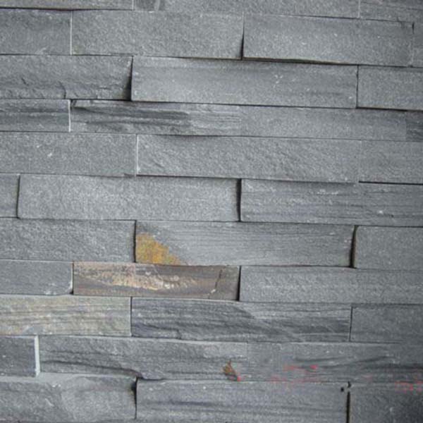 Hot New Products Limestone Pavers - CW736 Black Cleft Rough Stacked Stone – ConfidenceStone