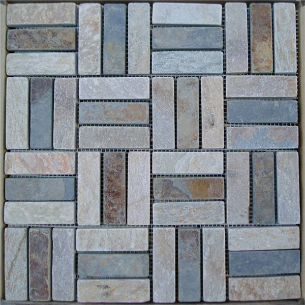 Factory source Slate Stone Coated Roof Tiles - CM648 Quartzite Natural Tumbled 49×49 – ConfidenceStone