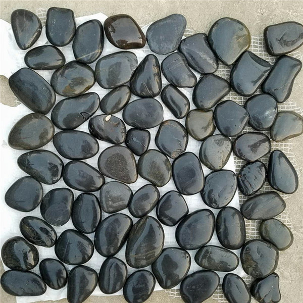 OEM/ODM China Granite Tile Black Galaxy - CM558 Pebbles  Polished Black Pebble – ConfidenceStone