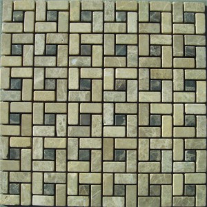 CM505 mosaico oscuro / Emperador Claro 15 × 15 Tumbled (paquete de 4) 305x305x8