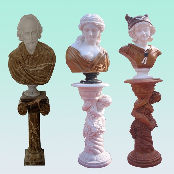 Europe style for Decorative Slate - CC014 Marble Bust & Column – ConfidenceStone