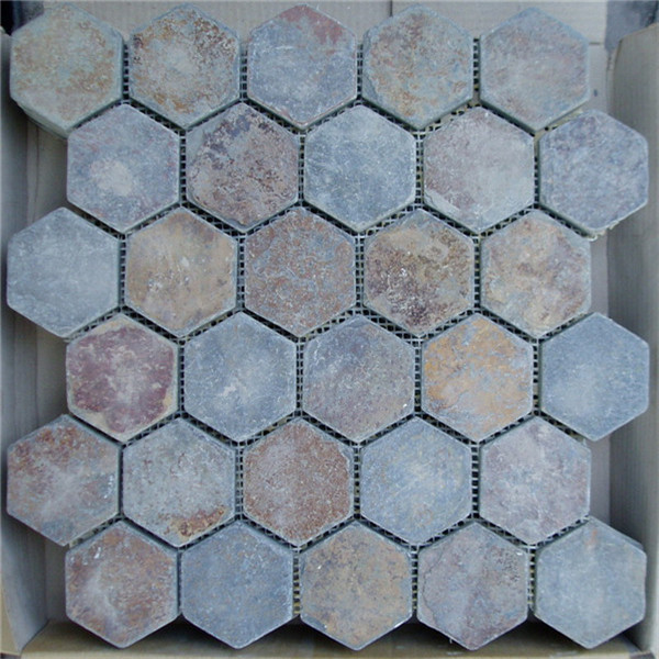 Factory directly Big Size Tiles - CM619 Cottage Slate Hexagon – ConfidenceStone