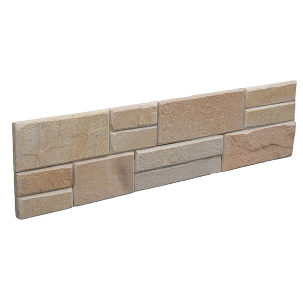 Trending Products Bush Hammered Limestone - CW821 YelloW Flat Stacked Stone – ConfidenceStone
