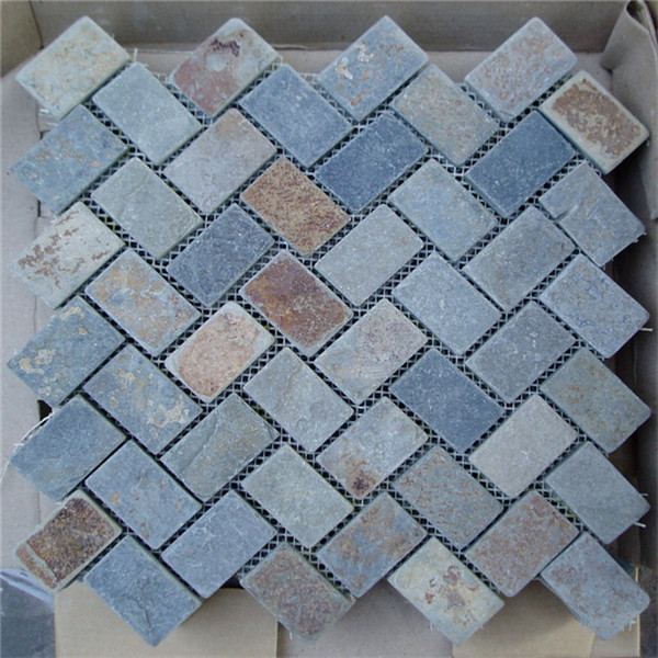 Wholesale Dealers of Tumbled Limestone Floor Tiles - CM638 Cottage Slate Herringbone – ConfidenceStone