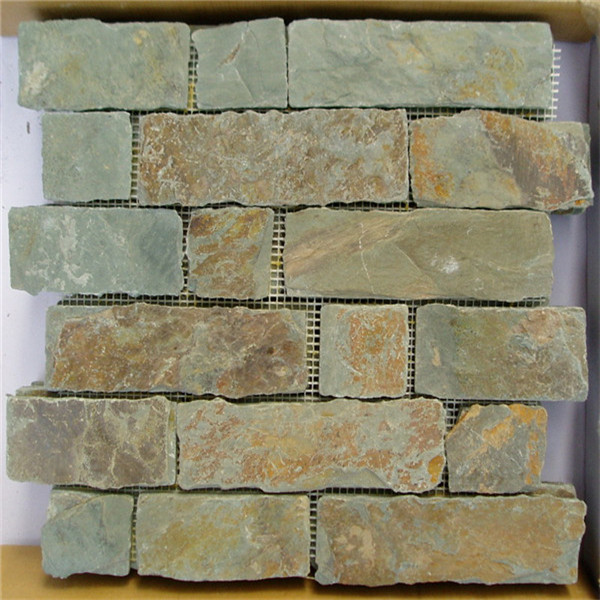 Newly Arrival Green Slate Wall Cladding - CM654 Cottage Brick Bond Tumbled Interlock  – ConfidenceStone
