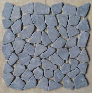 CL010 Blue Limestone Random Mosaic