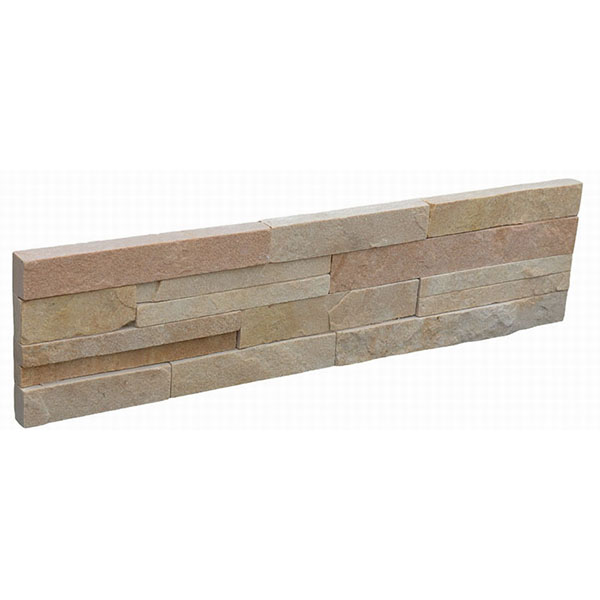 Bottom price Stone Tiles For Wall - CW822 YelloW Cleft Stacked Stone – ConfidenceStone