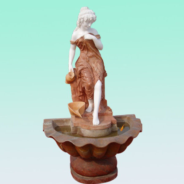 Special Design for Natural Volcano Basalt - CC190 Female Figure Fountain – ConfidenceStone
